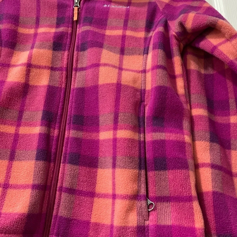 Columbia Vibrant Pink and Orange Fleece Jacket